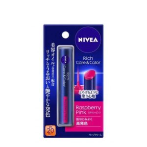 Nivea Japan - Rich Care & Color Lip Balm SPF 20 PA++ 2g raspberry pink