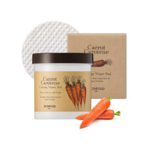 SKINFOOD - Carrot Carotene Calming Water Pad - Compresses imbibées de tonique apaisant