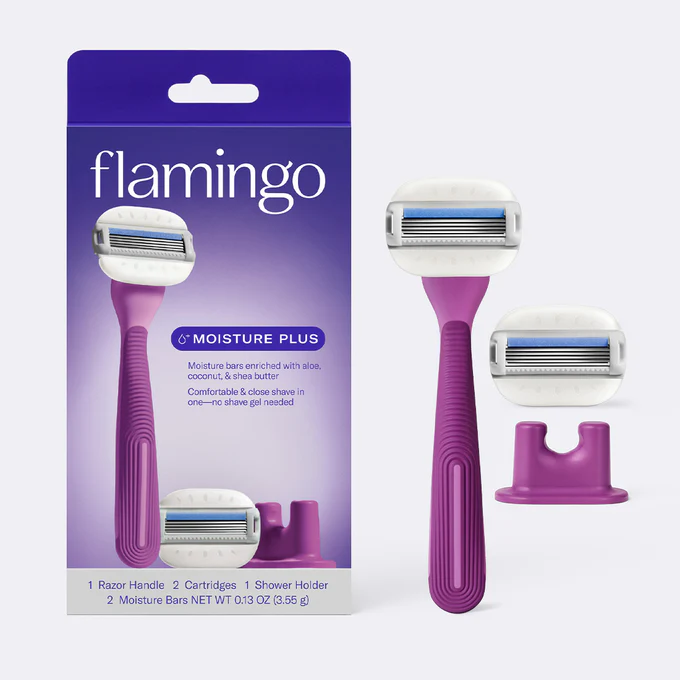 FLAMINGO Moisture Plus Razor Set