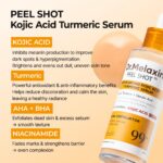 Dr.Melaxin - Peel Shot Exfoliating Kojic Acid Turmeric Serum - Sérum exfoliant éclat 80 ml – Image 3