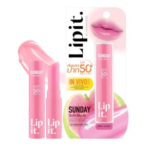 Lipit - Sunday Sun Balm SPF 50+ PA++++ pink guava