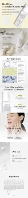 Dr. Althea - 345 Relief Cream Mist - Brume crème apaisante 100 ml – Image 2