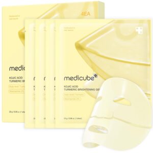 medicube - Kojic Acid Turmeric Brightening Gel Mask Set [28g x 4 sheets]